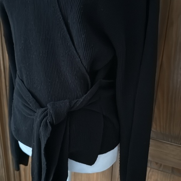Rails Darya Sweater Ribbed Wrap Black Small NWT $238 - Picture 11 of 14